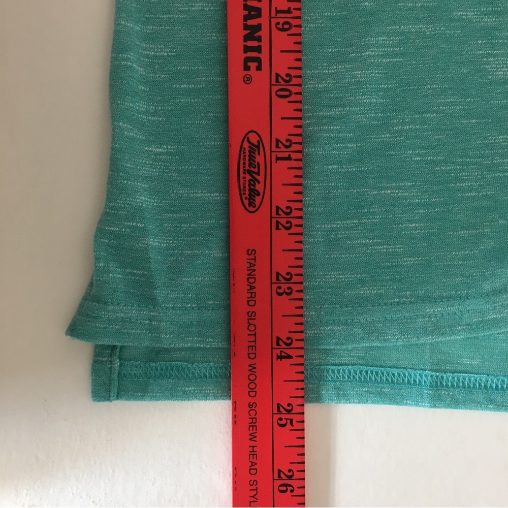 SO Light Aquamarine Heathered Short-Sleeved Scoop Neck T-shirt, Juniors' Small - Picture 8 of 8